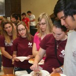 Freshman lining up