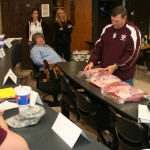 Lining up cuts of beef