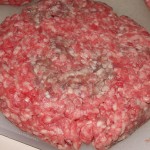 Ground beef with metmyoglobin