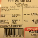 Meat label
