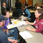 Kerri Gehring assisting participants at Beyond Basics HACCP Plan Workshop