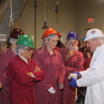 Ray Riley demonstrating beef harvest in Beef 101