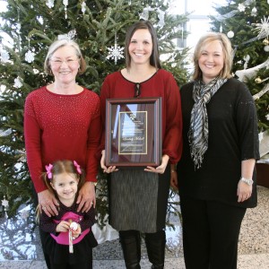 Sig Edwards with granddaughter, Clair, Lindsey Mehall, and Cathy Edwards