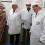 Aubrey Allen and EBLEX officials on tour