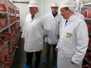 Aubrey Allen and EBLEX officials on tour
