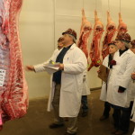 Davey Griffin and members of the Meat Judging Team