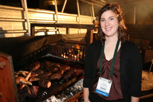 Clay Eastwood with Uruguayan barbecue grill