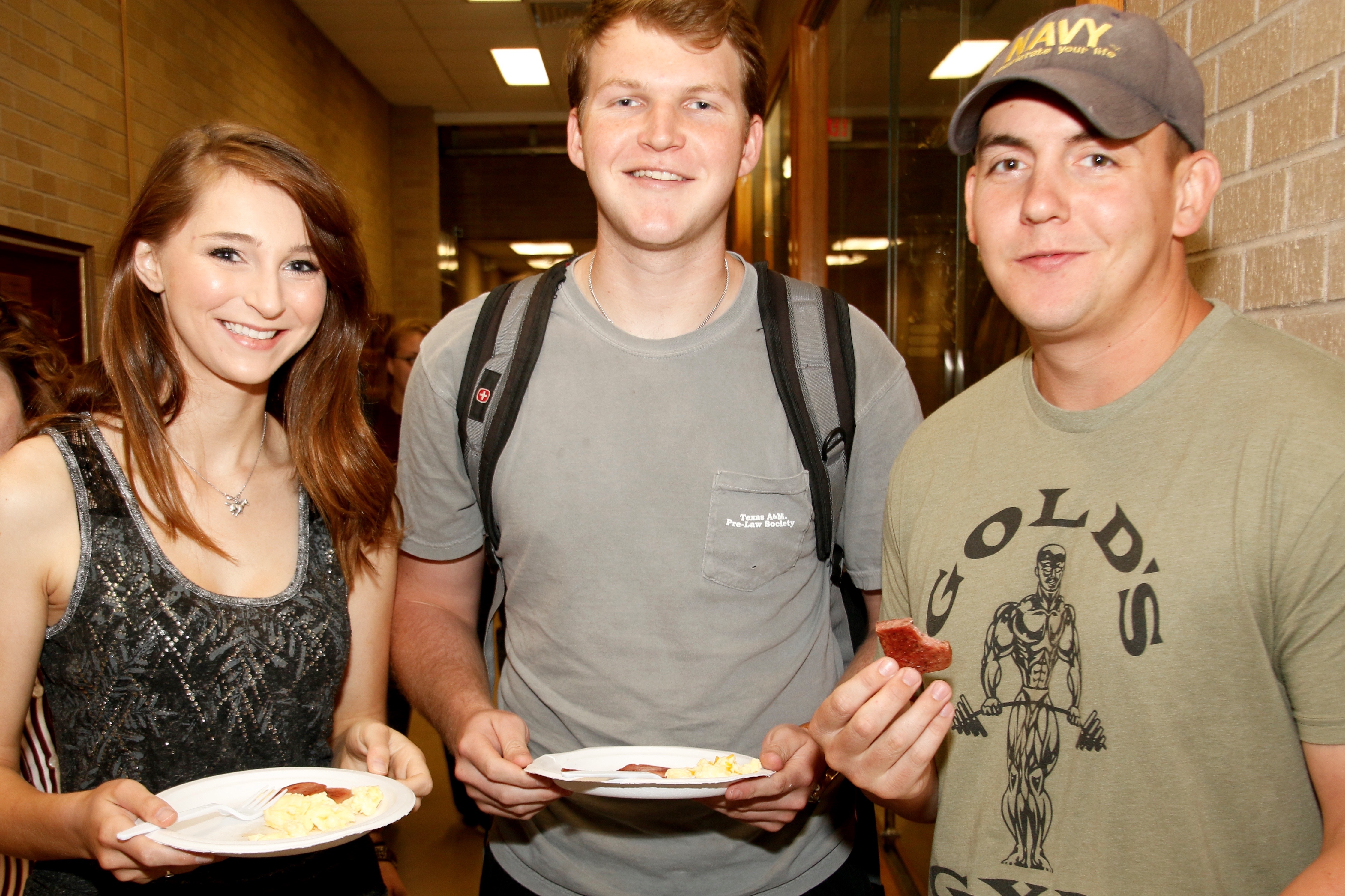 Students sample SPAM® products