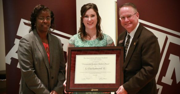 Dr. Karen L. Butler-Purry, Associate Provost for Graduate and Professional Studies, Clay Eastwood, and Marty Holmes, Vice President, The Association of Former Students