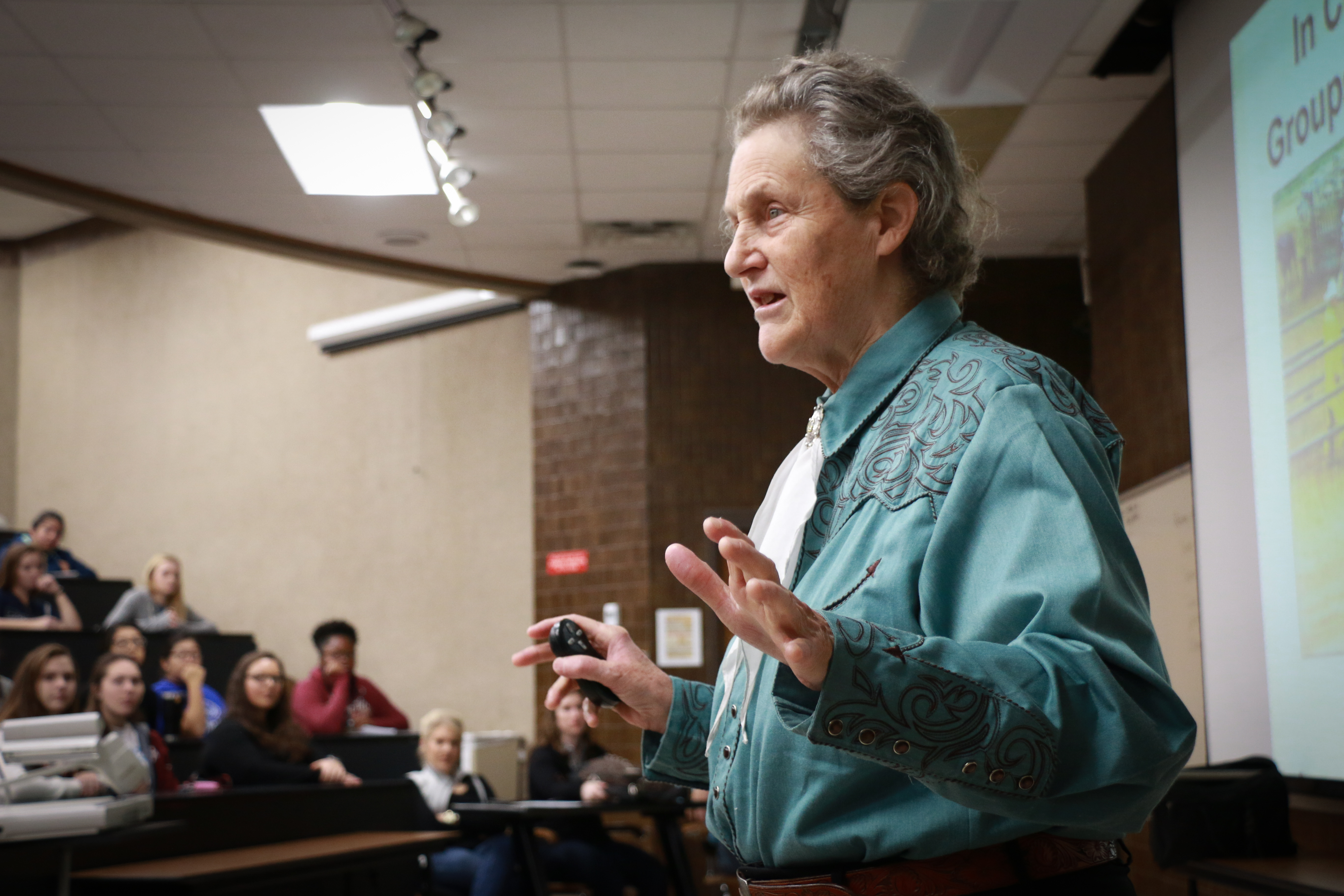 Dr. Temple Grandin visits Texas A&M University