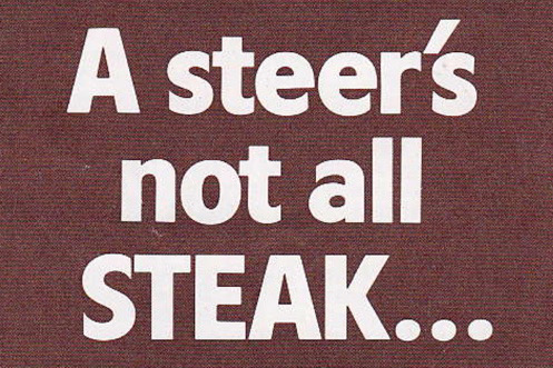 “A Steer’s Not All Steak”